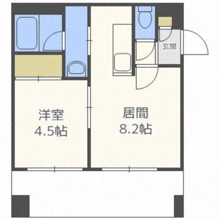 スカイパレスN18の物件間取画像